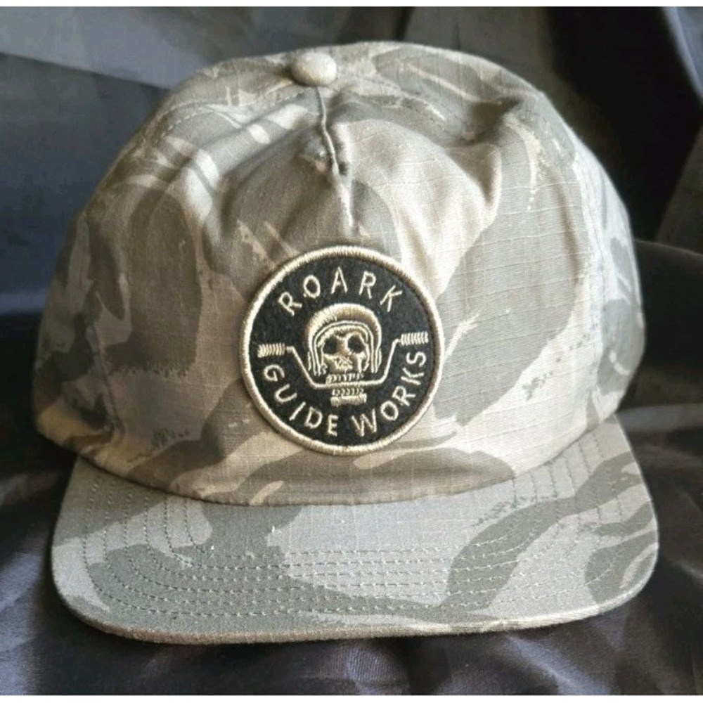 Roark‎ Guide Works Green Desert Camouflage 5 Panel Adjustable Hat / Cap